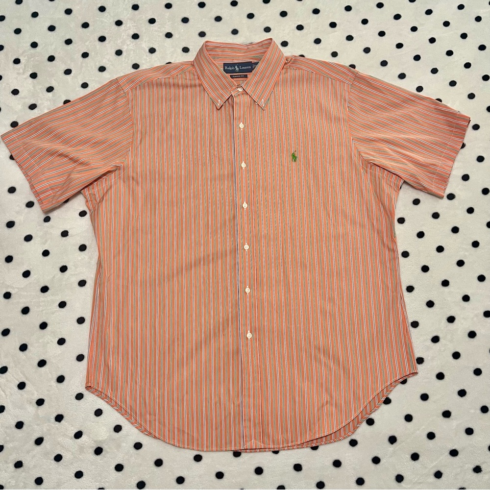 Ralph Lauren Classic Fit Short Sleeve Button Down Polo Size XL